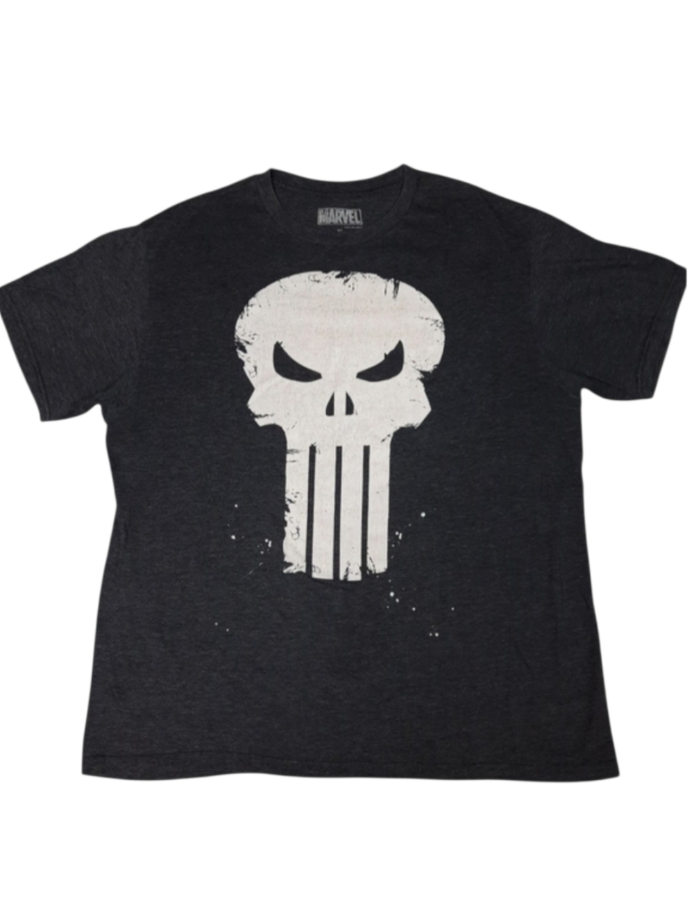 Marvel Punisher Skull Graphic Tee Black SZ XL